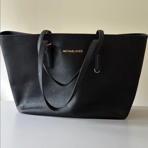 Michael Kors Black Tote - Saffiano Leather